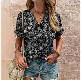 Floral Print Y2K Aesthetic Shirt - Cute Vintage Style for Trendy Outfits