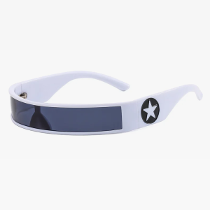 Futuristic Y2K Wrap Around Sunglasses for Trendy Aesthetic Looks