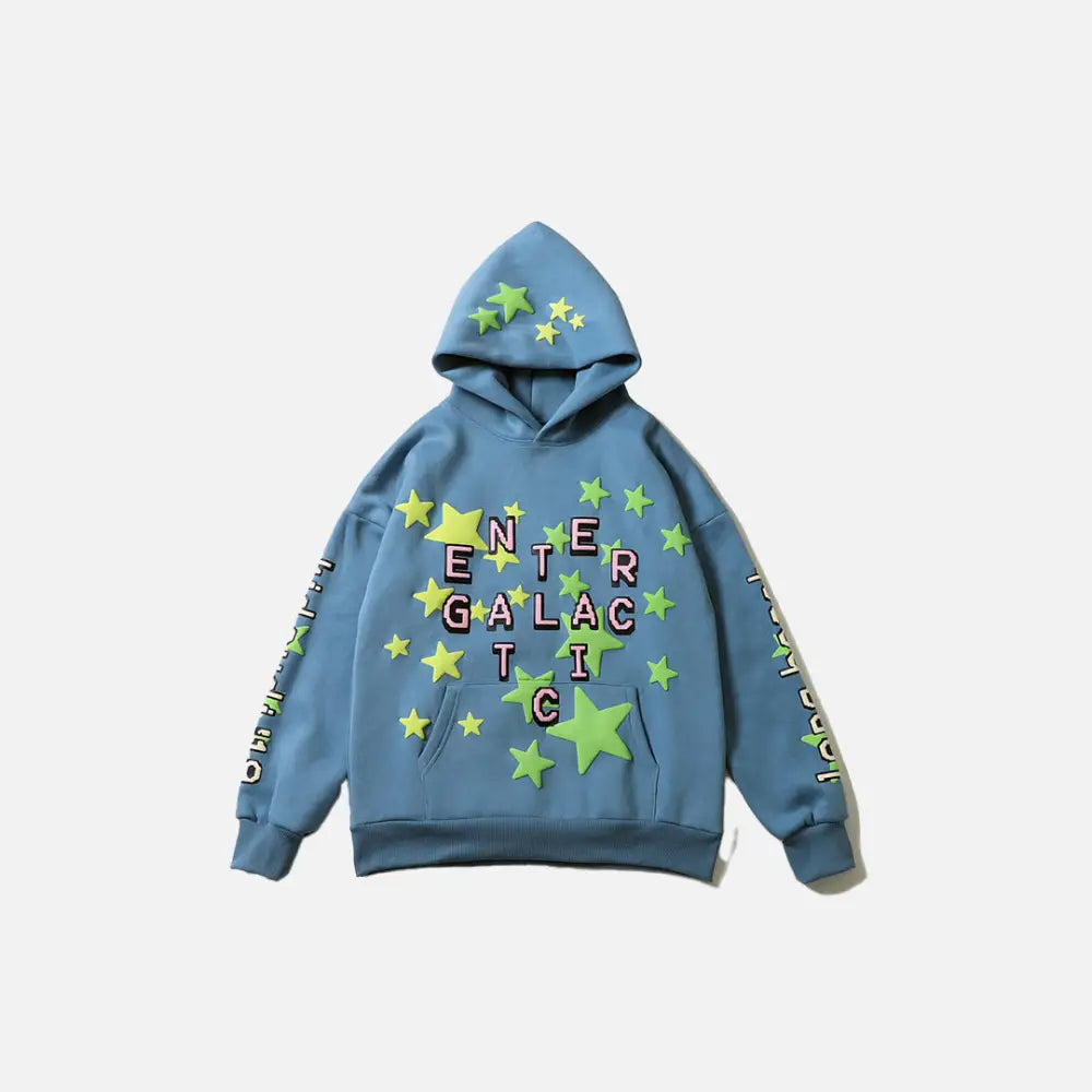 Galactic Y2K Hoodie: Trendy Comfy Streetwear for Y2K Aesthetic Lovers