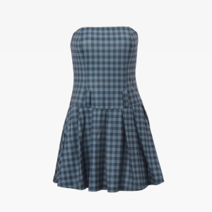 Gingham Mini Dress - Y2K Aesthetic Cute Dress for Coquette and Grunge Styles