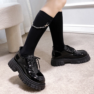 Gothic Platform Mary Jane Shoes for Women - Y2K Grunge Style Footwear