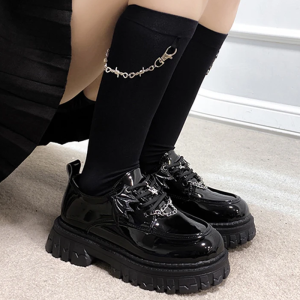 Gothic Platform Mary Jane Shoes for Women - Y2K Grunge Style Footwear