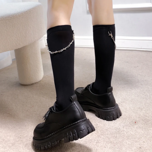 Gothic Platform Mary Jane Shoes for Women - Y2K Grunge Style Footwear