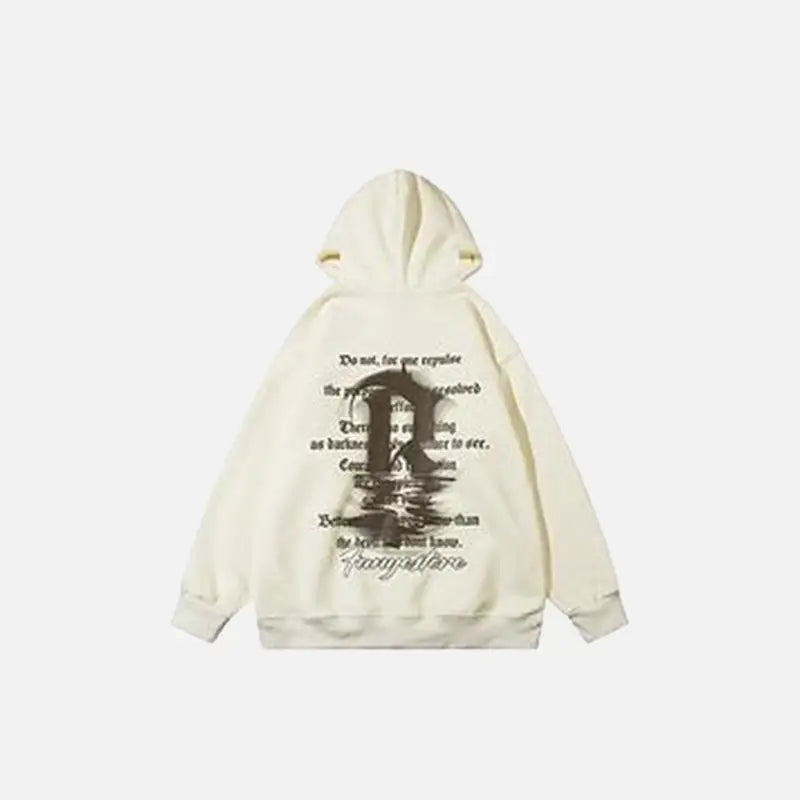 Graffiti Oversized Hoodie in Y2K Style - Comfy Streetwear for Trendy Aesthetic Looks