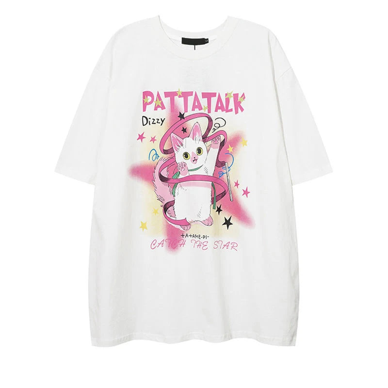 Harajuku Y2K Aesthetic T-Shirt - Trendy Coquette Style for Fashion-Forward Women