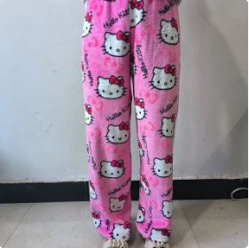 Hello Kitty Y2K Pajama Pants - Cute and Comfy for Cozy Nights in Aesthetic Style