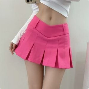 High Waist Y2K Micro Skirt - Trendy Grunge Aesthetic Mini Skirt for Stylish Outfits