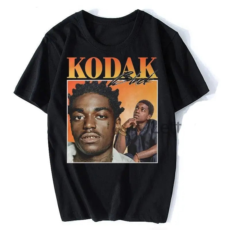 Kodak Black Y2K Retro Graphic Tee - Trendy Streetwear for Y2K Fashion Lovers