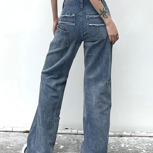 Low Rise Y2K Jeans - Trendy Vintage Style for Y2K Fashion Enthusiasts