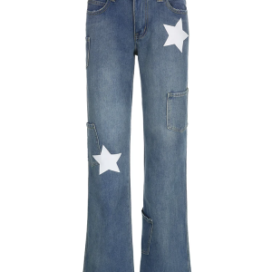 Low Rise Y2K Jeans - Trendy Vintage Style for Y2K Fashion Enthusiasts