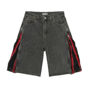 Men's Y2K Denim Shorts - Vintage-Inspired Grunge Style for Trendy Outfits