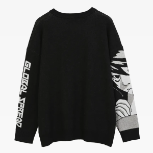 Misa Amane Y2K Aesthetic Sweater - Cute Grunge Style Knit Top for Trendy Outfits