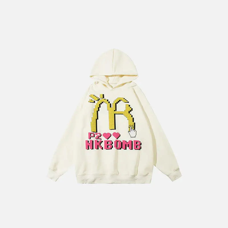 Mister Bomb Y2K Hoodie: Trendy Grunge Aesthetic for Ultimate Comfort and Style