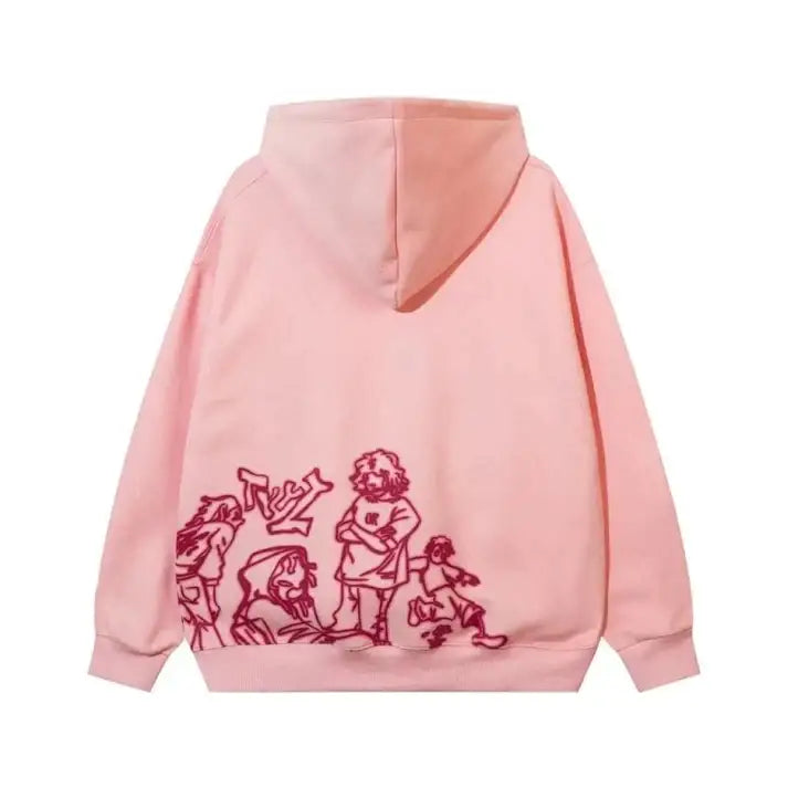 Playground Graphic Hoodie in Y2K Style - Trendy Aesthetic for Casual Outfits