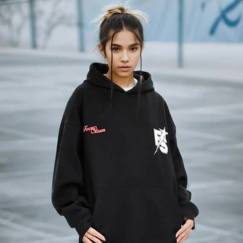 Retro Y2K Oversized Hoodie for Trendy Coquette and Grunge Aesthetic Outfits