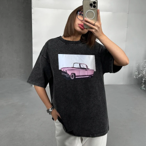 Retro Y2K Vintage Car Graphic Tee - Aesthetic Casual Top for Trendy Outfits