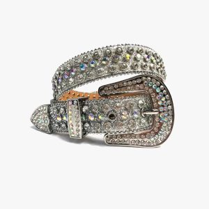 Rhinestone Y2K Belt for Coquette Aesthetic and Grunge Style Outfits