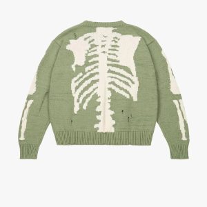 Skeleton Y2K Sweater: Embrace Grunge Aesthetic with Cozy Vintage Vibes