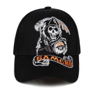 Skull Embroidery Y2K Hats for Grunge Aesthetic and Coquette Style Fashion