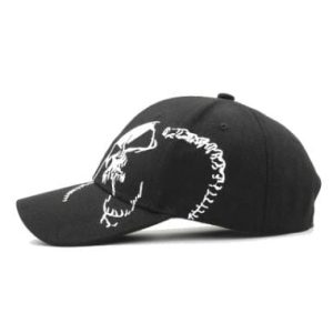 Skull Y2K Caps: Edgy Grunge Aesthetic Accessories for Y2K Fashion Lovers