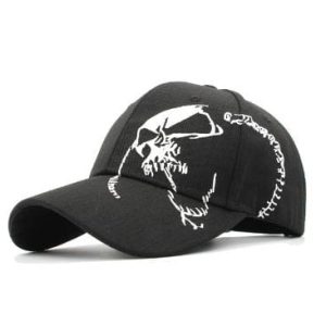 Skull Y2K Caps: Edgy Grunge Aesthetic Accessories for Y2K Fashion Lovers