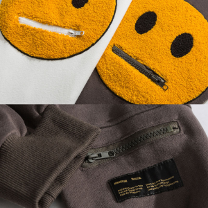 Smiley Hoodie: Y2K Aesthetic Comfy Hoodie for Cute Outfits and Grunge Style Vibes