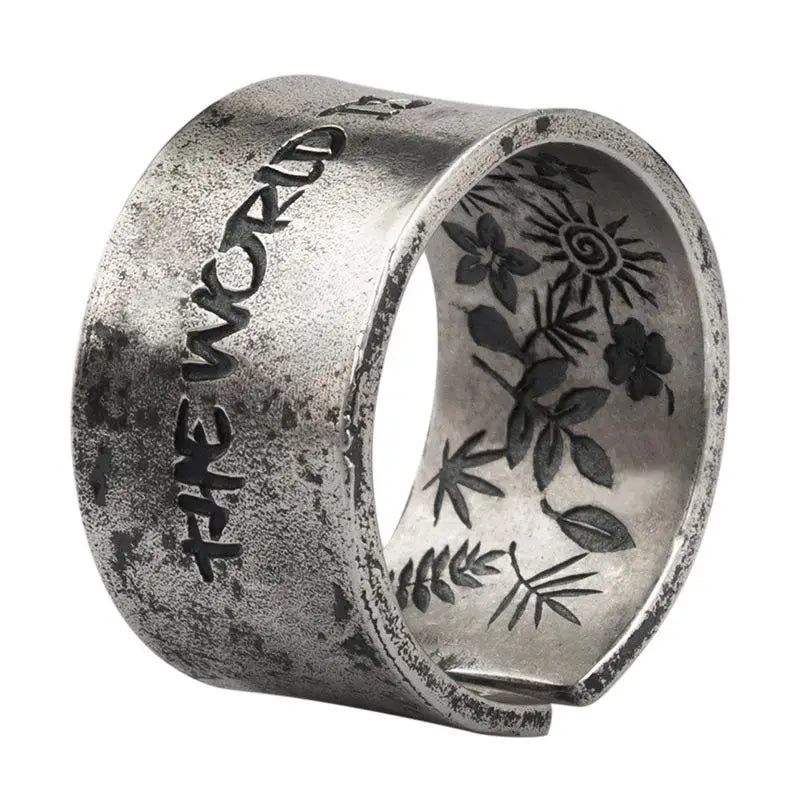 Sons Of The Sun Y2K Ring - Vintage Aesthetic Jewelry for Coquette and Grunge Styles