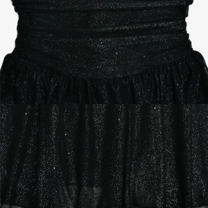 Sparkling Black Glitter Mini Dress for Y2K Aesthetic Nights and Party Vibes