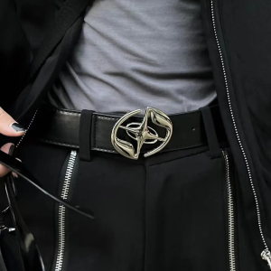 Star Buckle Belt for Y2K Fashion - Trendy Accessory for Coquette and Grunge Aesthetics