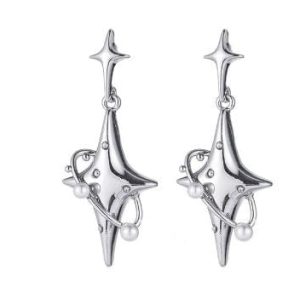 Star Drop Y2K Earrings - Trendy Y2K Aesthetic Jewelry for Coquette and Grunge Styles