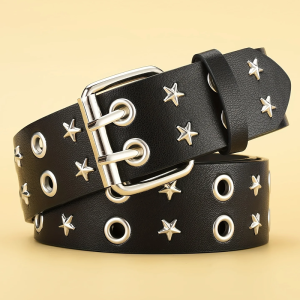 Star-Embellished Belt for Y2K Fashion Lovers - Perfect for Coquette and Grunge Aesthetics