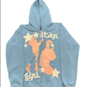 Star Girl Y2K Aesthetic Hoodie - Cute Pastel Grunge Style for Trendy Outfits