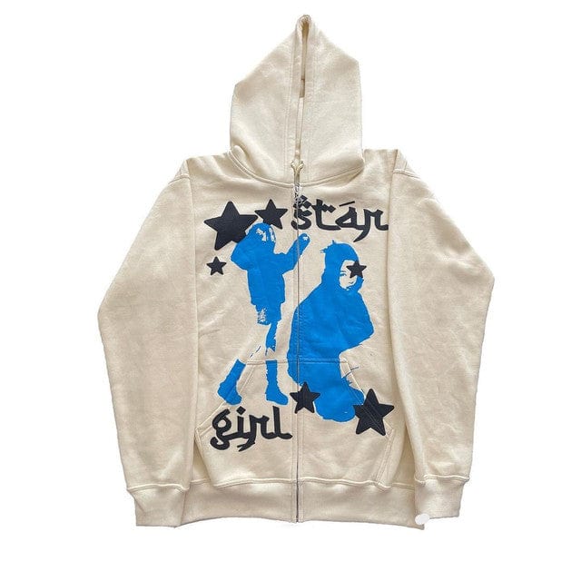 Star Girl Y2K Aesthetic Hoodie - Cute Pastel Grunge Style for Trendy Outfits