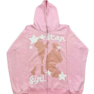 Star Girl Y2K Aesthetic Hoodie - Cute Pastel Grunge Style for Trendy Outfits