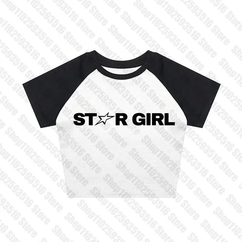 Star Girl Y2K Crop Tee - Trendy Coquette Aesthetic Top for Cute Outfits