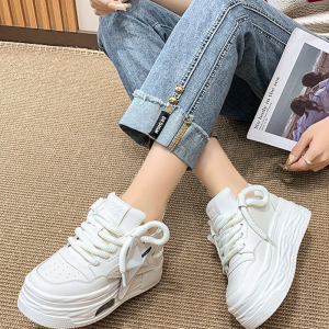 Starry White Sneakers for Y2K Aesthetic Outfits - Cute and Comfy Footwear