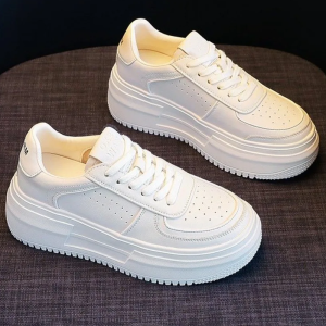 Trendy All White Sneakers for Women - Y2K Aesthetic Footwear for Stylish Outfits