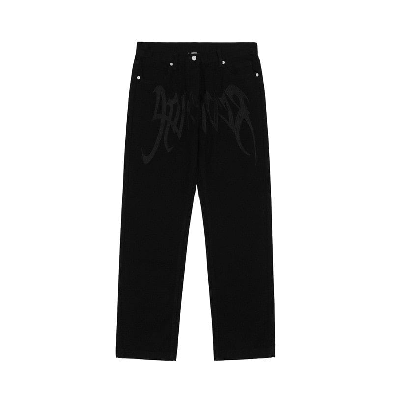 Trendy Black Y2K Low Rise Jeans for a Chic Grunge Aesthetic Look