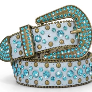 Trendy Blue Y2K Belt for Aesthetic Outfits and Vintage Fashion Styles