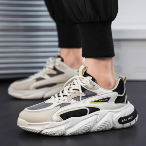 Trendy Chunky Sole Sneakers for Y2K Aesthetic and Grunge Style Outfits