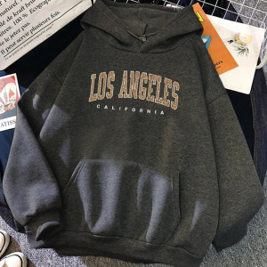 Trendy Los Angeles Y2K Hoodie: Comfy Streetwear for Coquette and Grunge Aesthetics