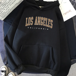 Trendy Los Angeles Y2K Hoodie: Comfy Streetwear for Coquette and Grunge Aesthetics