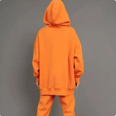 Trendy Orange Y2K Tracksuit for Stylish Outfits and Aesthetic Vibes