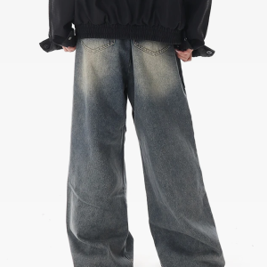 Trendy Oversized Baggy Jeans for Y2K Fashion Lovers - Comfy Grunge Aesthetic Style