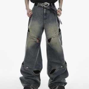 Trendy Oversized Baggy Jeans for Y2K Fashion Lovers - Comfy Grunge Aesthetic Style