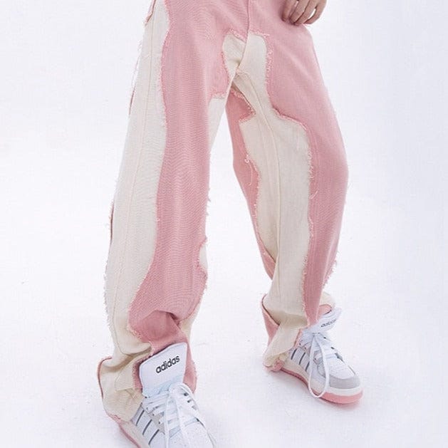 Trendy Pink Y2K Baggy Pants for a Chic Coquette Aesthetic Look