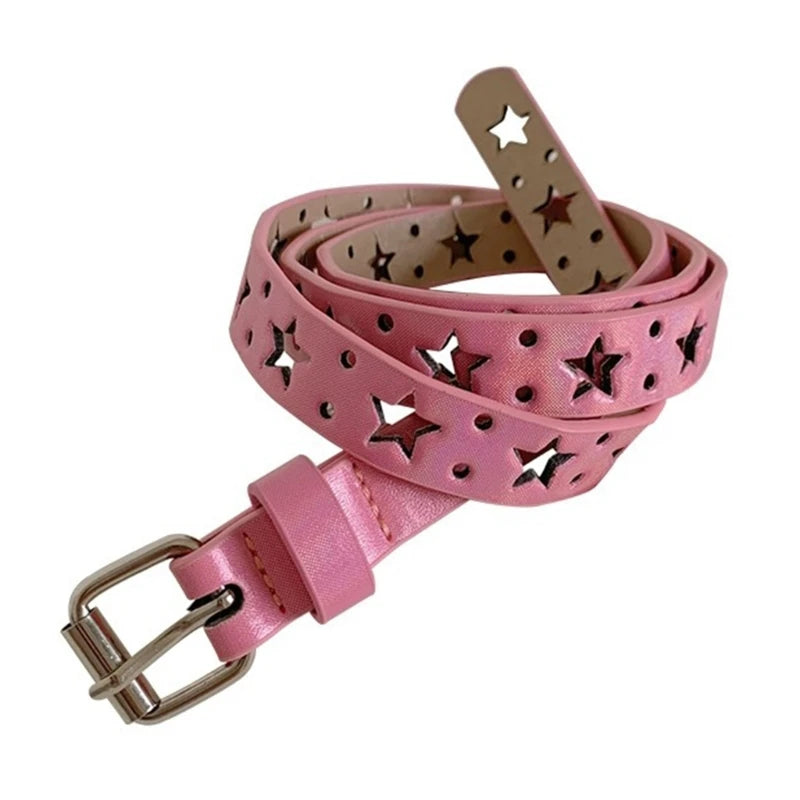 Trendy Pink Y2K Belt for Aesthetic Outfits - Perfect for Coquette and Grunge Styles