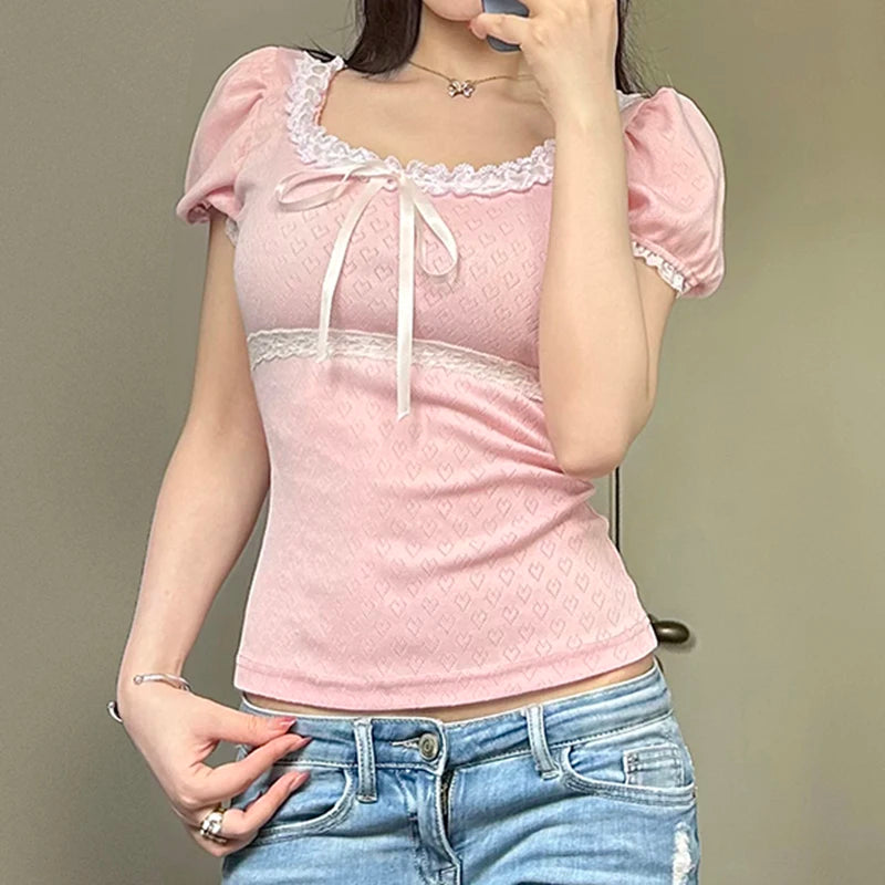 Trendy Pink Y2K Shirts: Embrace the Coquette Aesthetic with Cute Tops and Vintage Vibes