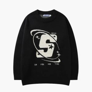 Trendy Universe Graphic Y2K Sweatshirt for Aesthetic Outfits and Cozy Vibes