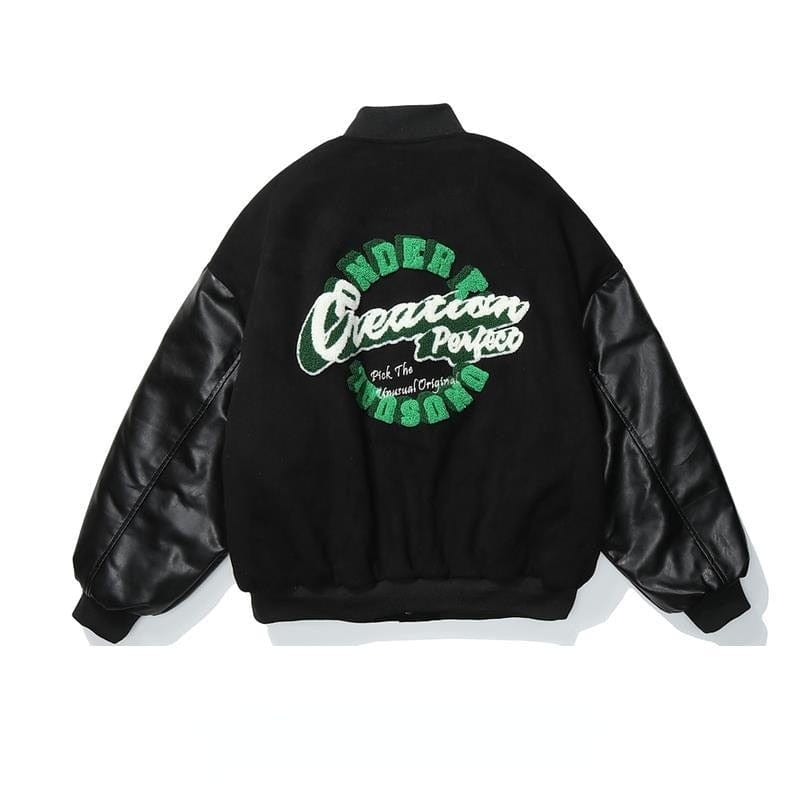 Trendy Varsity Y2K Jacket for a Chic Coquette Aesthetic Look